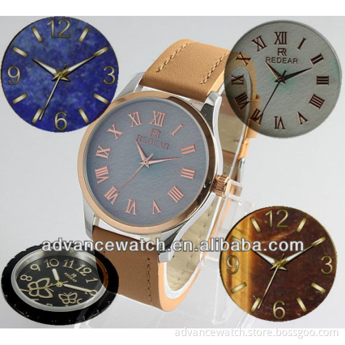 wholesale smart watch | vogue leather watch stone dial | japan quartz watch with alloy case | stainless steel watch for men
